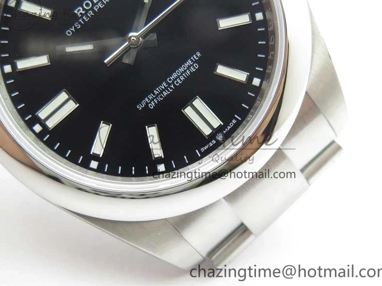 MiroTime 1231 Oyster Perpetual 41mm 124300 EWF Best Edition Black Dial on SS Bracelet A Unique 2860